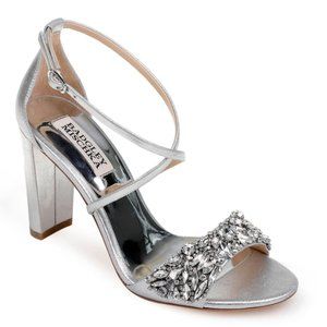 Badgley Mischka Silver Heels